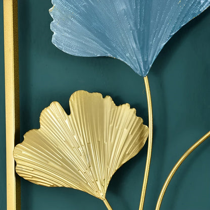 Aurablatt – Gouden Metalen Wanddecoratie in Bladvorm | Scandinavisch Design (Set of Los)