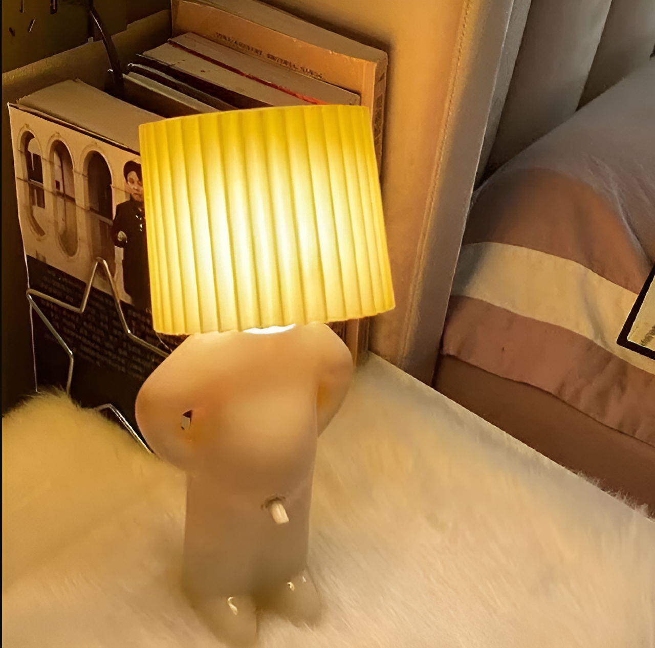 ShyBoy LED Tafellamp – Creatieve Kindervriendelijke Nachtlamp in Cartoonstijl | 29cm Hoog – Meerdere Kleuren