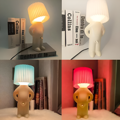 ShyBoy LED Tafellamp – Creatieve Kindervriendelijke Nachtlamp in Cartoonstijl | 29cm Hoog – Meerdere Kleuren
