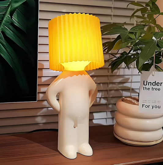 ShyBoy LED Tafellamp – Creatieve Kindervriendelijke Nachtlamp in Cartoonstijl | 29cm Hoog – Meerdere Kleuren