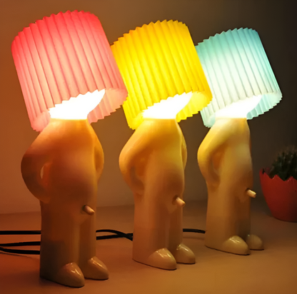 ShyBoy LED Tafellamp – Creatieve Kindervriendelijke Nachtlamp in Cartoonstijl | 29cm Hoog – Meerdere Kleuren