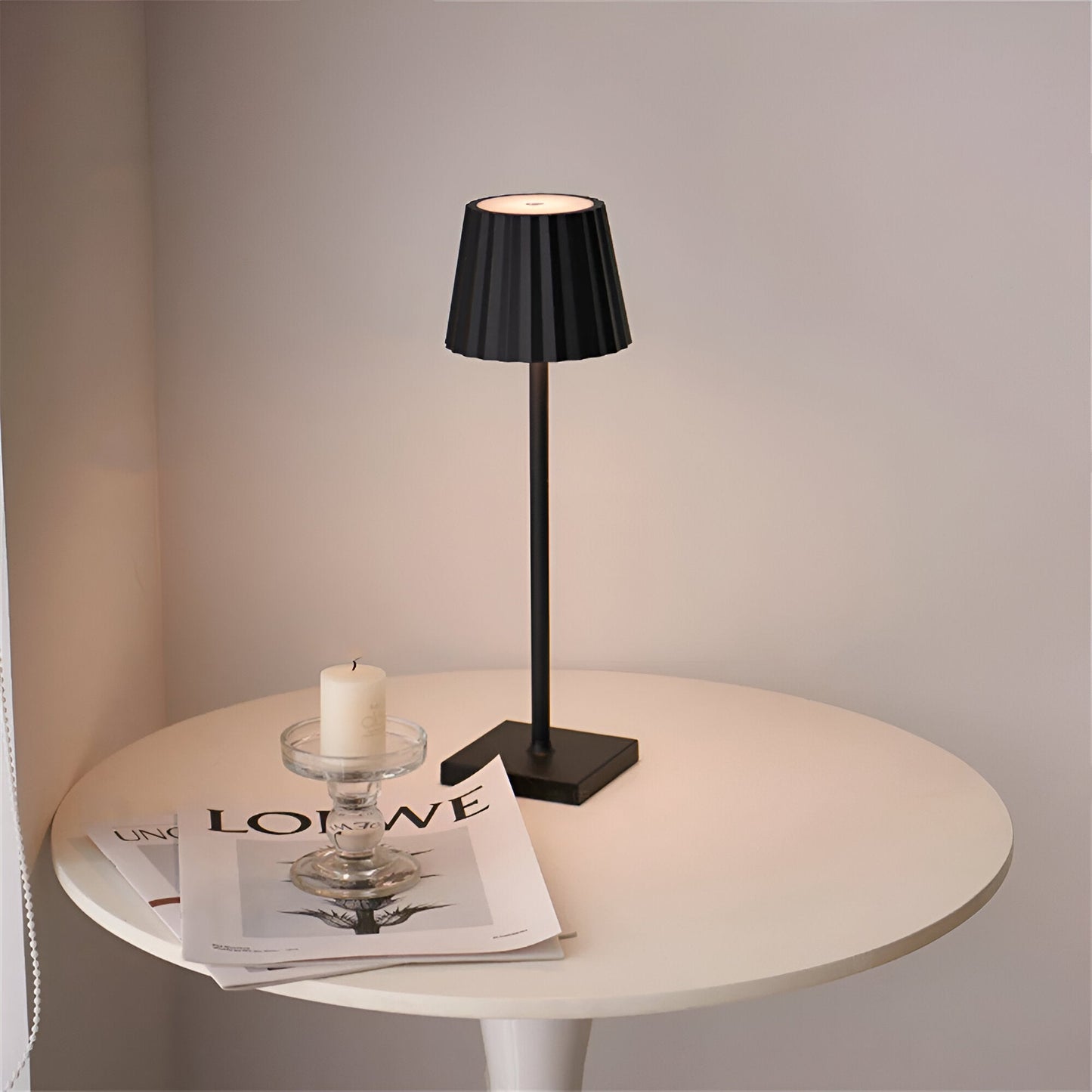 Evoluna tafellamp – draadloze dimbare ledlamp met touchbediening en oplaadbare accu