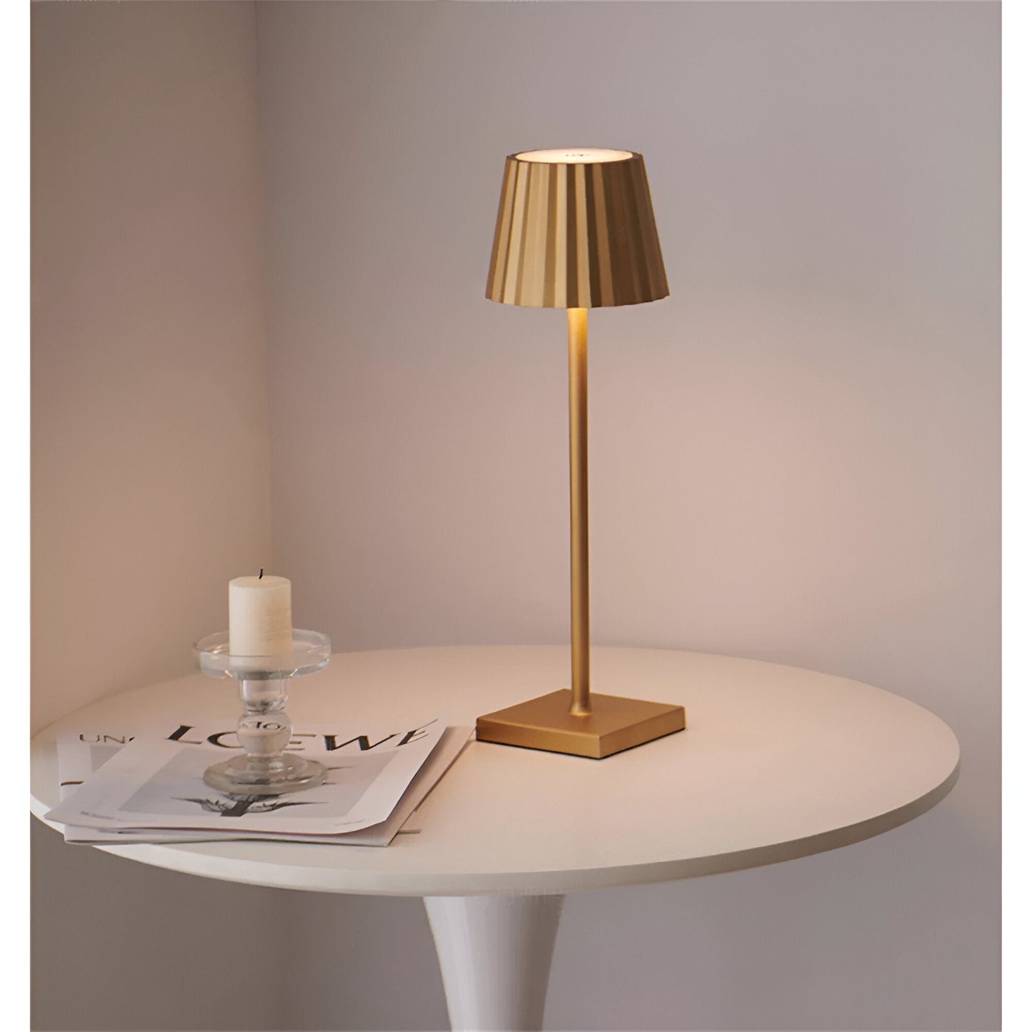 Evoluna tafellamp – draadloze dimbare ledlamp met touchbediening en oplaadbare accu