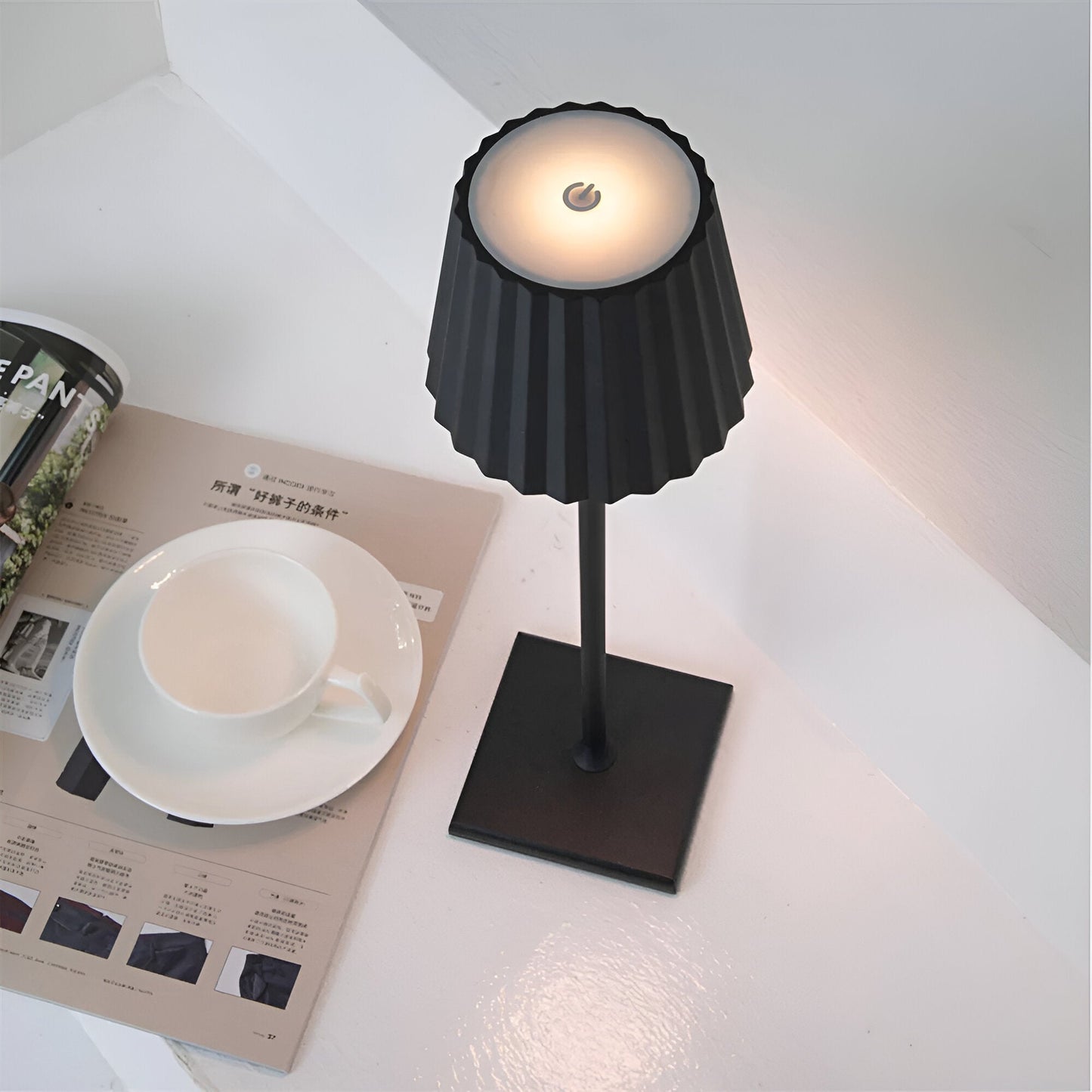 Evoluna tafellamp – draadloze dimbare ledlamp met touchbediening en oplaadbare accu