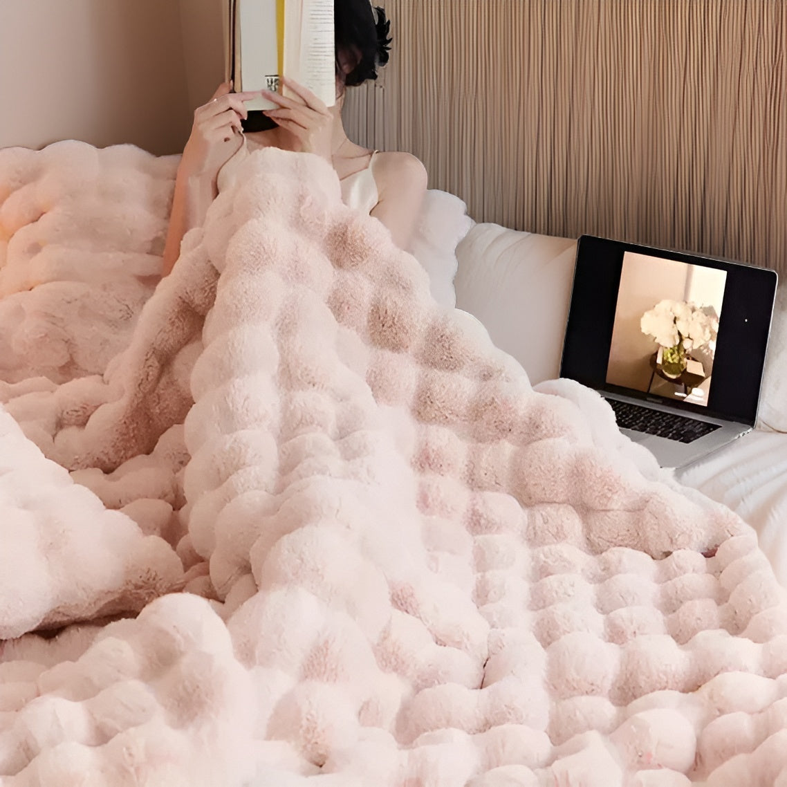 LuxeFleece Reisdeken – Zachte en Warme Pluche Decke voor Onderweg