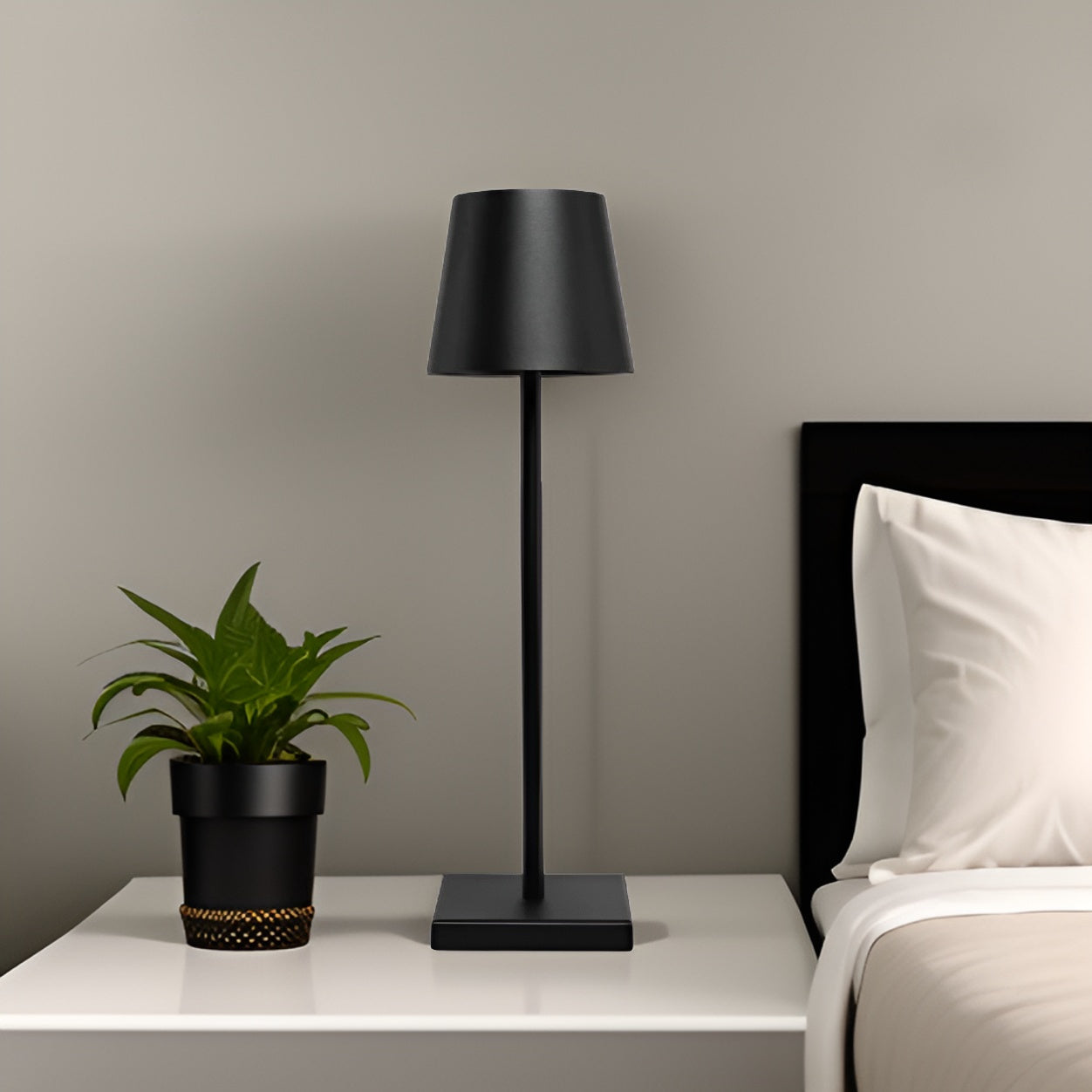 Soluvia tafellamp – vintage draadloze ledlamp met dimfunctie en waterdicht design