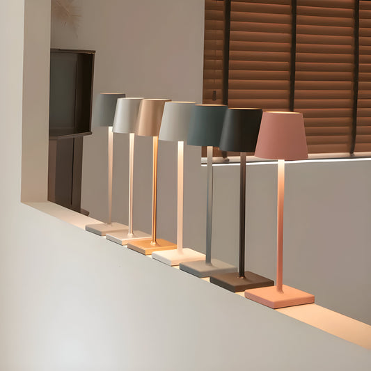 Soluvia tafellamp – vintage draadloze ledlamp met dimfunctie en waterdicht design