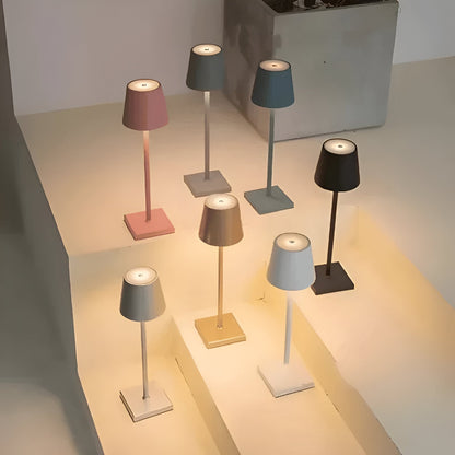 Soluvia tafellamp – vintage draadloze ledlamp met dimfunctie en waterdicht design