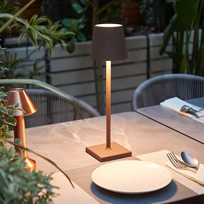 Soluvia tafellamp – vintage draadloze ledlamp met dimfunctie en waterdicht design