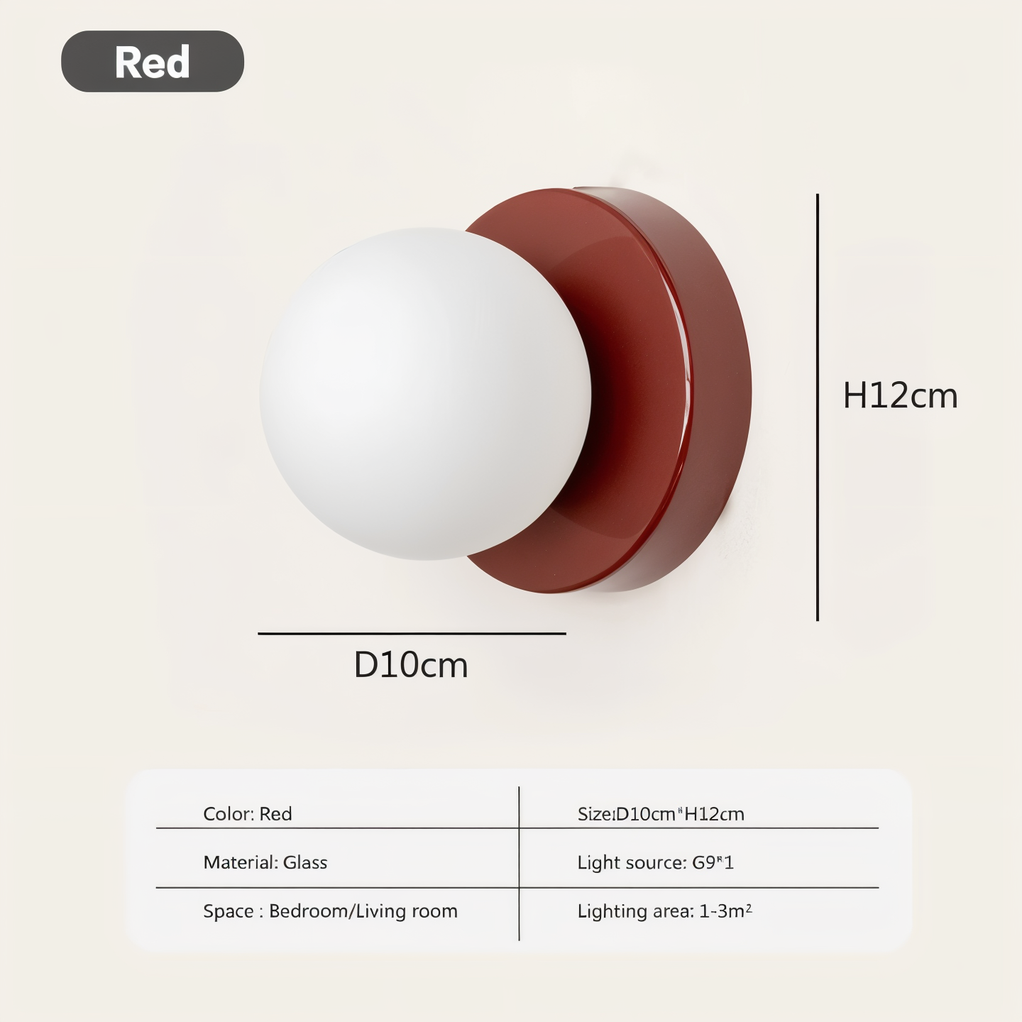PearlPop Wandlamp – Moderne LED Wandverlichting met Glazen Bol