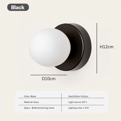 PearlPop Wandlamp – Moderne LED Wandverlichting met Glazen Bol