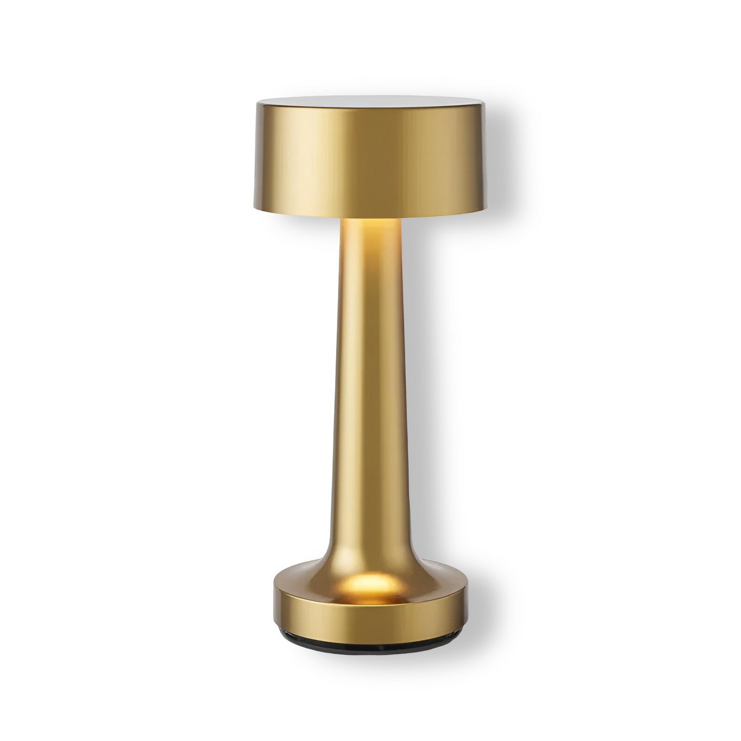 Retro Tafellamp met LED en USB – Draadloos Designlampje in Aluminium, Oplaadbaar en Geschikt voor Restaurant of Thuis