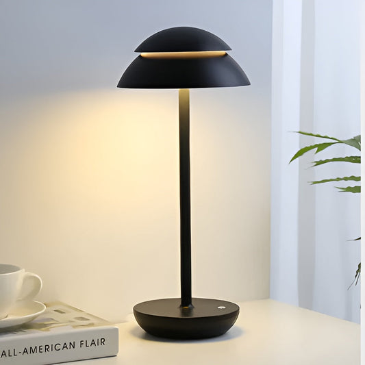 Draadloze LED Tafellamp in Parapludesign – Dimbaar, Oplaadbaar en Modern