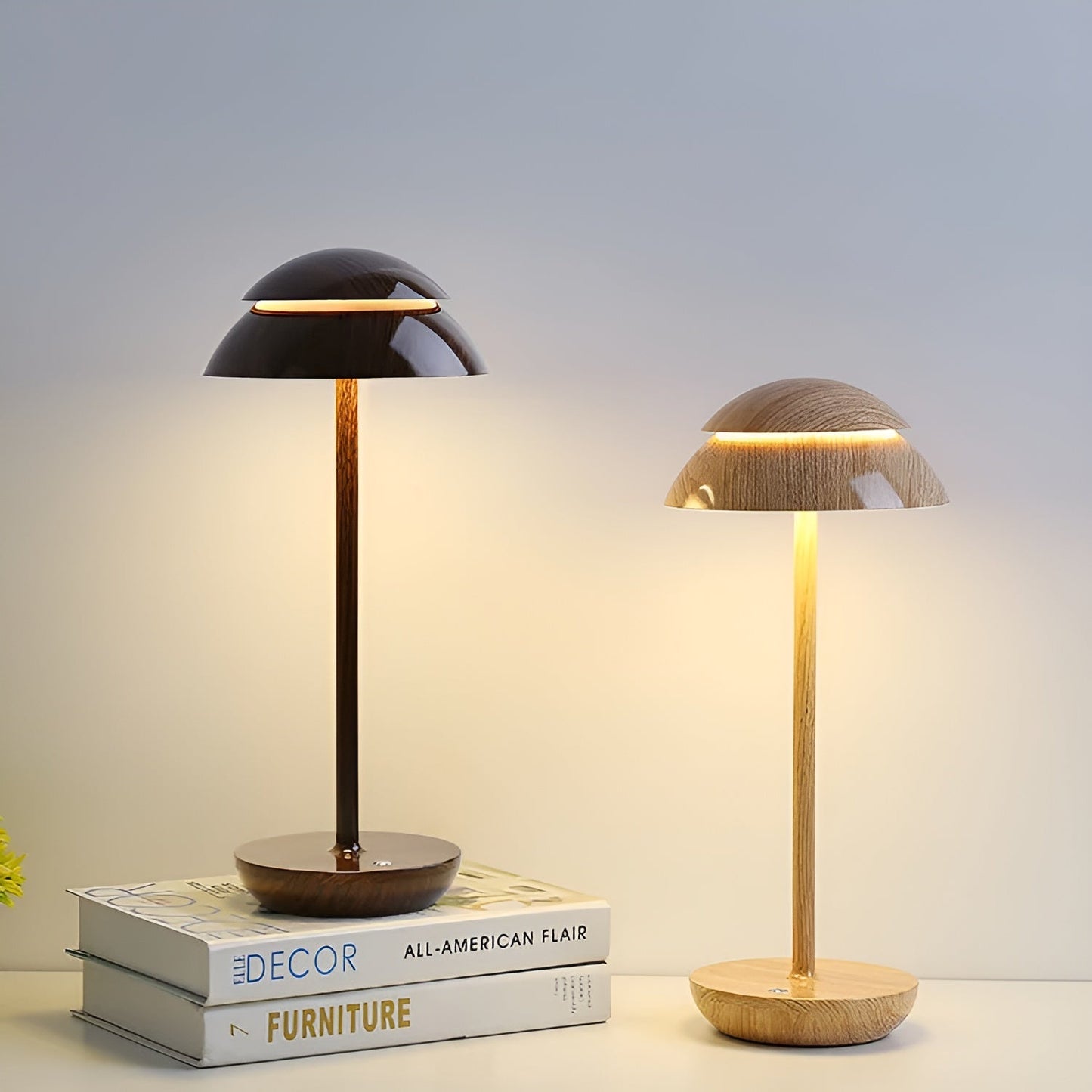Draadloze LED Tafellamp in Parapludesign – Dimbaar, Oplaadbaar en Modern