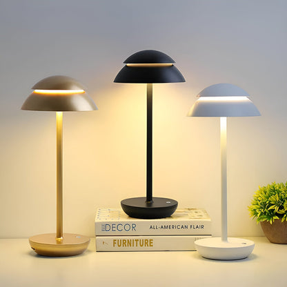 Draadloze LED Tafellamp in Parapludesign – Dimbaar, Oplaadbaar en Modern