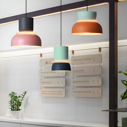 VividGlow Hanglamp – Macaron LED Designlamp van Metaal in Levendige Kleuren, Energiezuinig en Modern