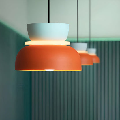 VividGlow Hanglamp – Macaron LED Designlamp van Metaal in Levendige Kleuren, Energiezuinig en Modern