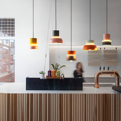 VividGlow Hanglamp – Macaron LED Designlamp van Metaal in Levendige Kleuren, Energiezuinig en Modern