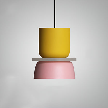 VividGlow Hanglamp – Macaron LED Designlamp van Metaal in Levendige Kleuren, Energiezuinig en Modern