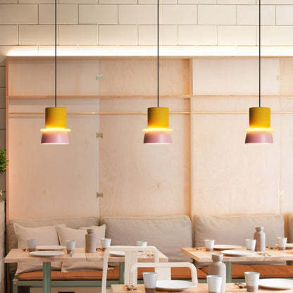 VividGlow Hanglamp – Macaron LED Designlamp van Metaal in Levendige Kleuren, Energiezuinig en Modern