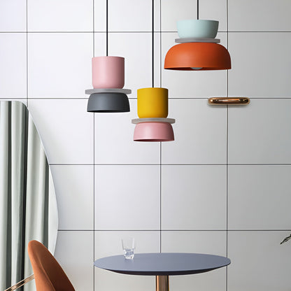 VividGlow Hanglamp – Macaron LED Designlamp van Metaal in Levendige Kleuren, Energiezuinig en Modern