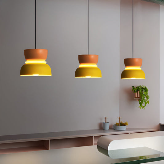 VividGlow Hanglamp – Macaron LED Designlamp van Metaal in Levendige Kleuren, Energiezuinig en Modern