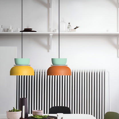 VividGlow Hanglamp – Macaron LED Designlamp van Metaal in Levendige Kleuren, Energiezuinig en Modern