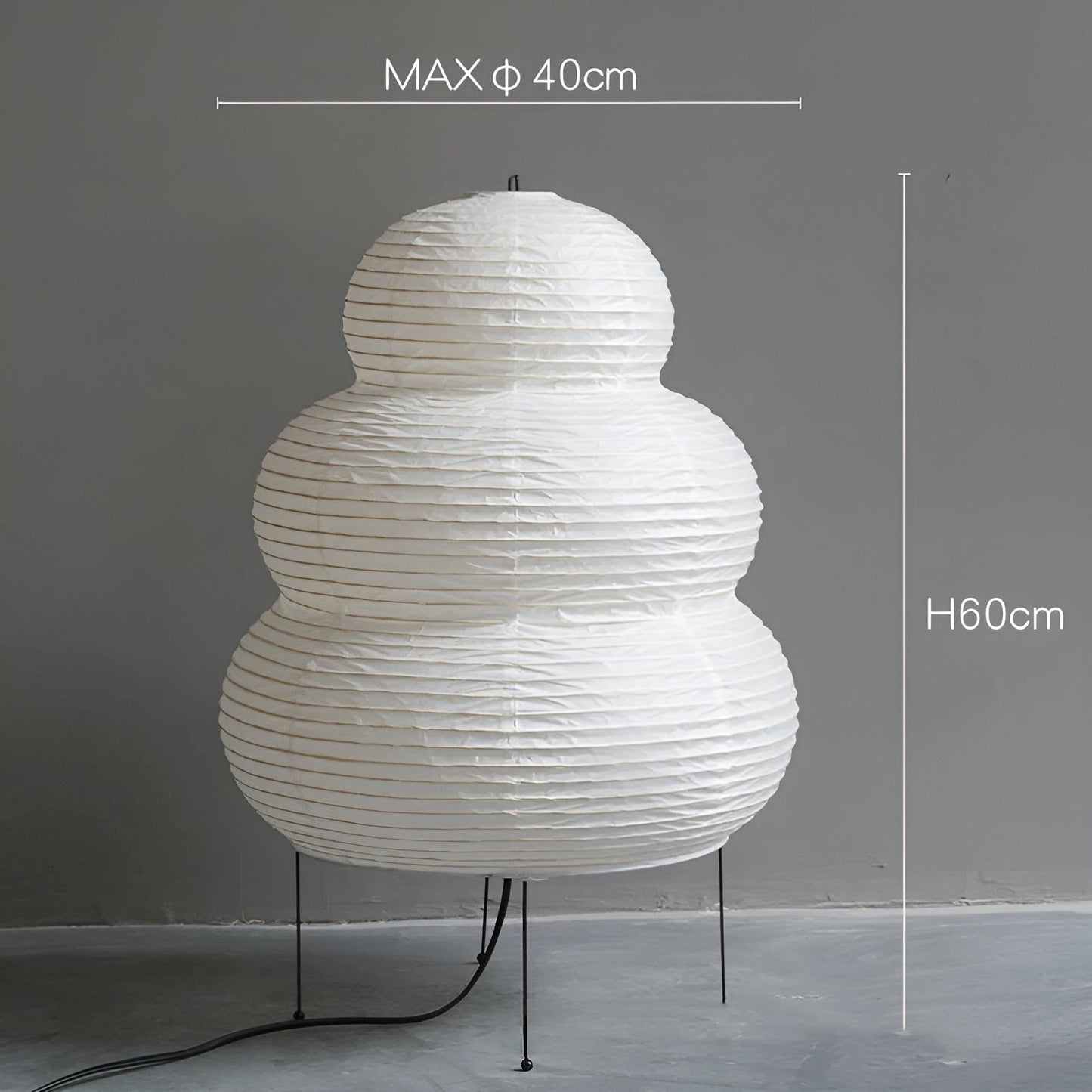 Zen Glow Rijstpapier Vloerlamp – Japanse Minimalistische Sfeer