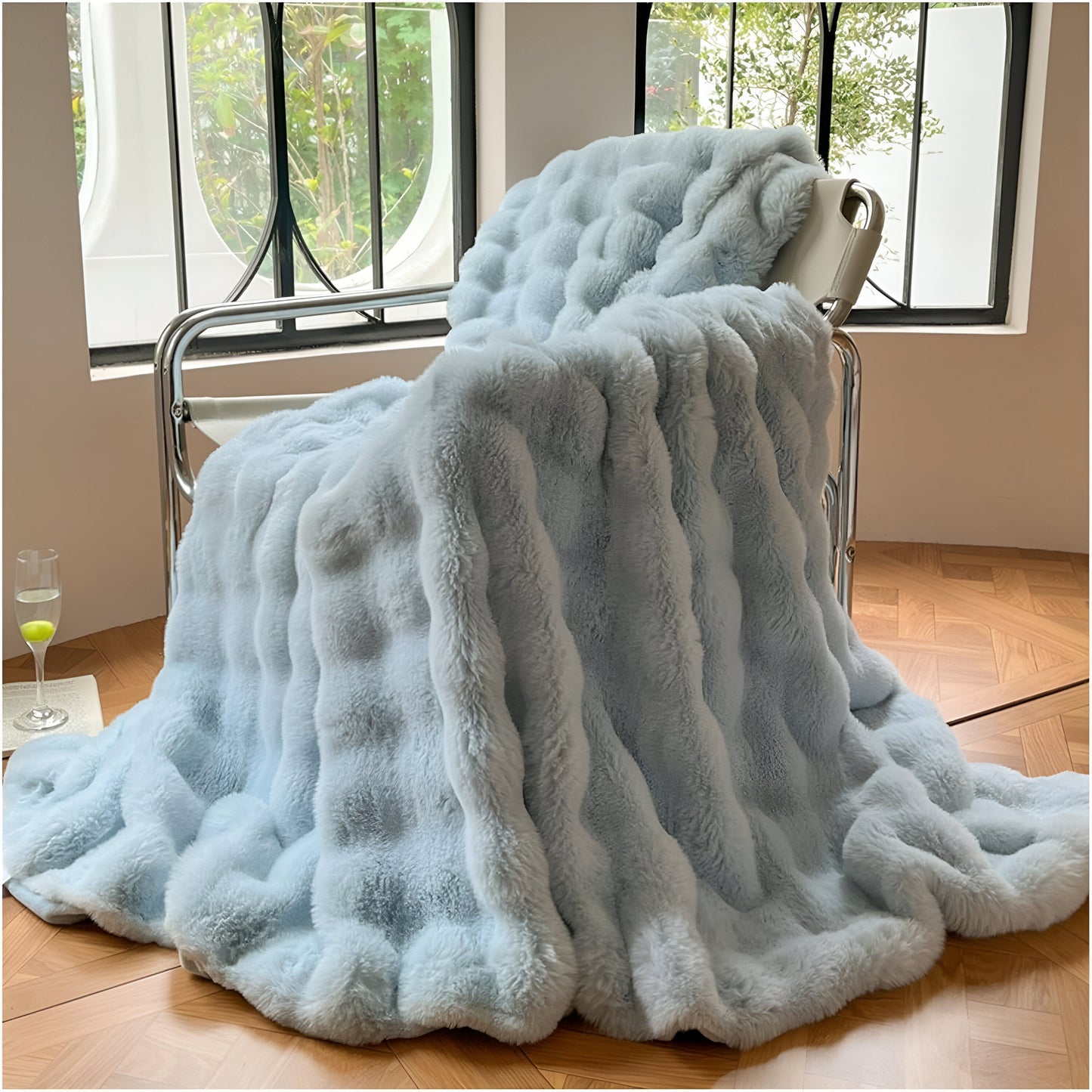 LuxeFleece Reisdeken – Zachte en Warme Pluche Decke voor Onderweg