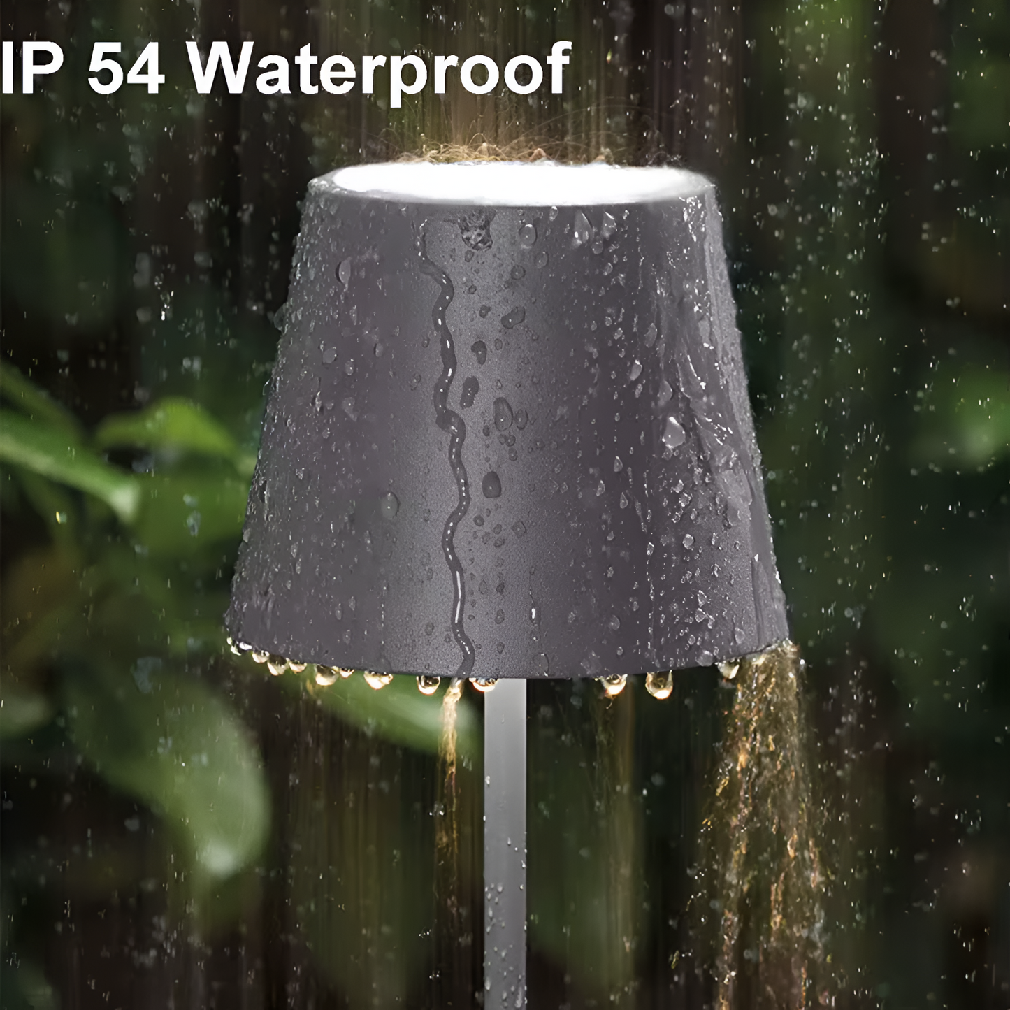 Soluvia tafellamp – vintage draadloze ledlamp met dimfunctie en waterdicht design