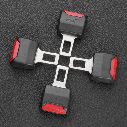 Autogordel Verlengclip 2-Pack – Veiligheidsaccessoire voor Extra Ruimte & Comfort in de Auto | Zwart Metaal & Kunststof