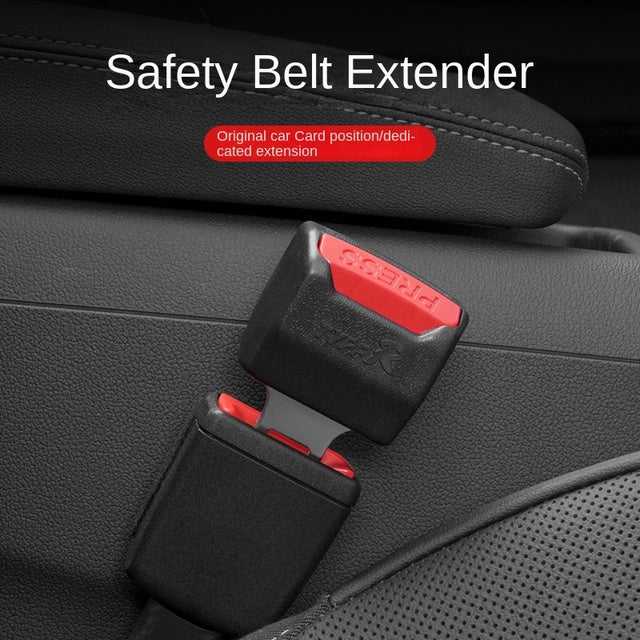 Autogordel Verlengclip 2-Pack – Veiligheidsaccessoire voor Extra Ruimte & Comfort in de Auto | Zwart Metaal & Kunststof
