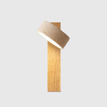 Cemento Luxe Wandlamp – Robuuste Elegantie met Cement en Hout