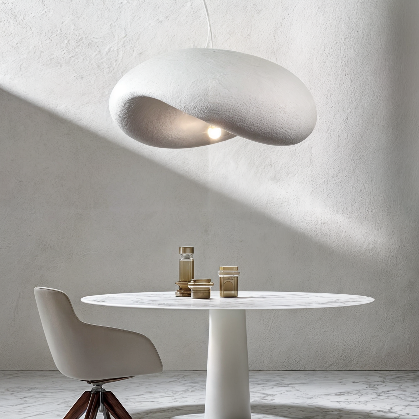 Aurea Minimalistische Hars Plafondlamp – Dimbare Moderne Designlamp met Warm Licht voor Rustige en Stijlvolle Interieurs