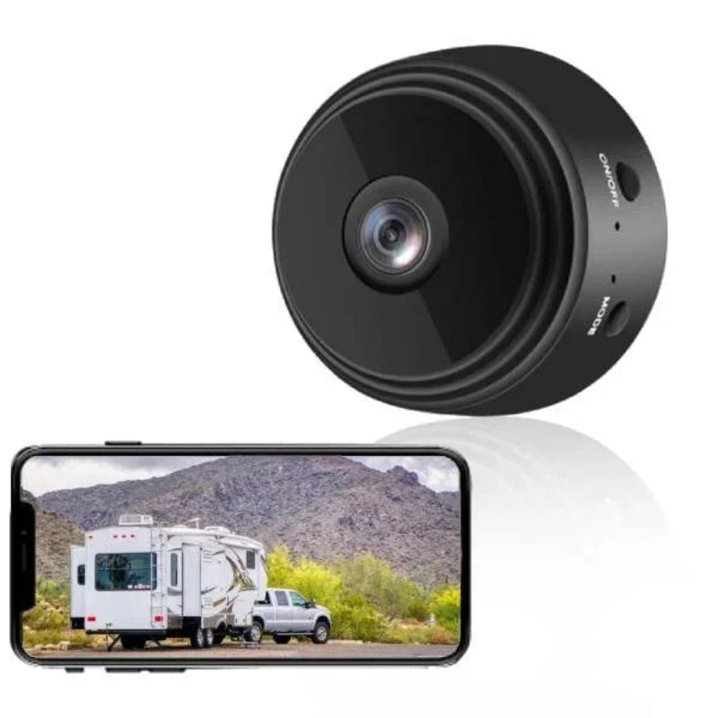 Draadloze Achteruitrijcamera voor Camper & Aanhanger – Full HD Beeld met Nachtzicht, Bewegingsdetectie & Magneetmontage | Zonder Wi-Fi, Met Hotspotverbinding & SD-opname