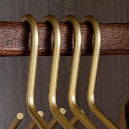 Luxe Metalen Kleerhangers – Mattgoud & Zilver Design, Ruimtebesparend en Extra Stevig (Set van 5)