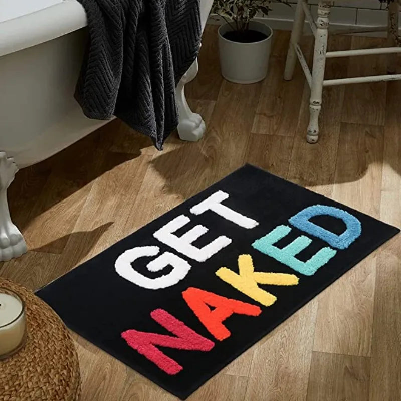 LuxeQuote Badmat – Zachte en Antislip Badmat met Tekst | Modern, Stijlvol & Comfortabel