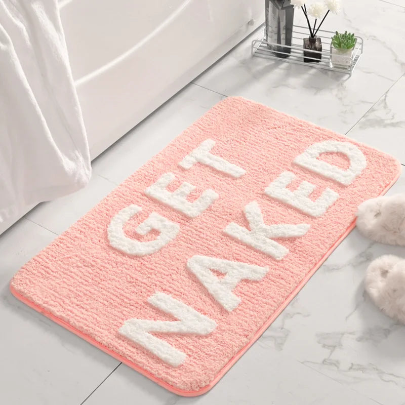 LuxeQuote Badmat – Zachte en Antislip Badmat met Tekst | Modern, Stijlvol & Comfortabel