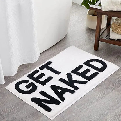 LuxeQuote Badmat – Zachte en Antislip Badmat met Tekst | Modern, Stijlvol & Comfortabel