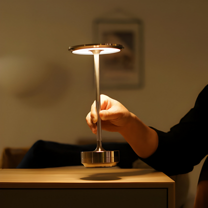 Lumora tafellamp – draadloze designlamp met touchbediening en dimbaar ledlicht