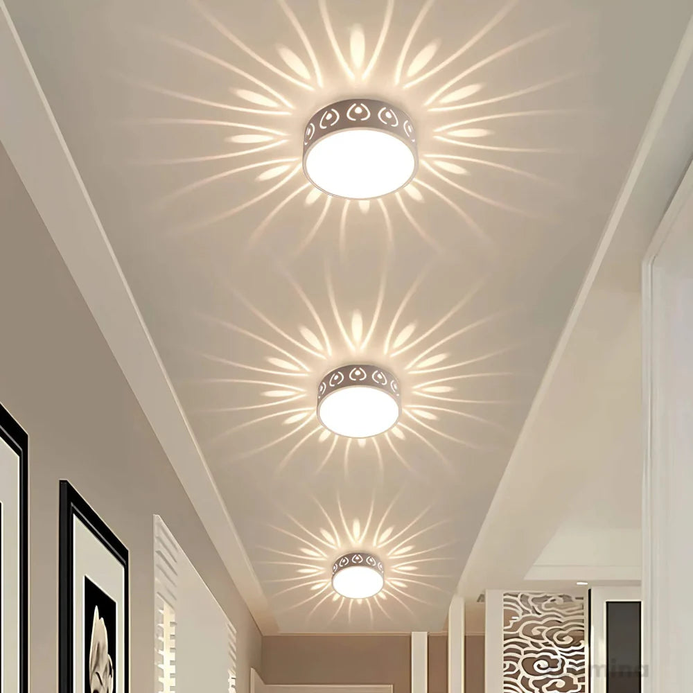 Moderne LED Plafondlamp - Ultravlak Design met Warm of Koel Licht voor Gang, Entree en Balkon