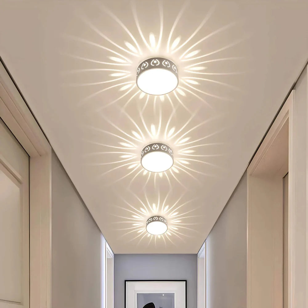 Moderne LED Plafondlamp - Ultravlak Design met Warm of Koel Licht voor Gang, Entree en Balkon