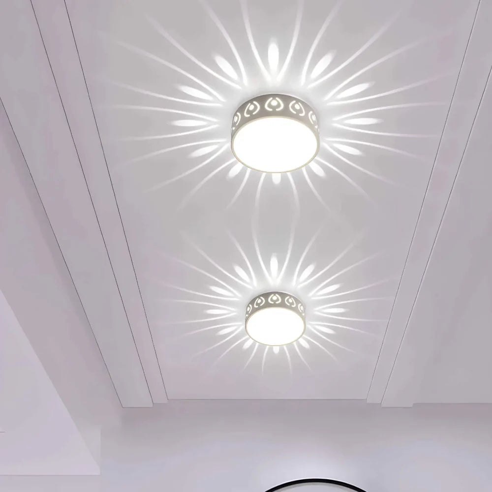 Moderne LED Plafondlamp - Ultravlak Design met Warm of Koel Licht voor Gang, Entree en Balkon