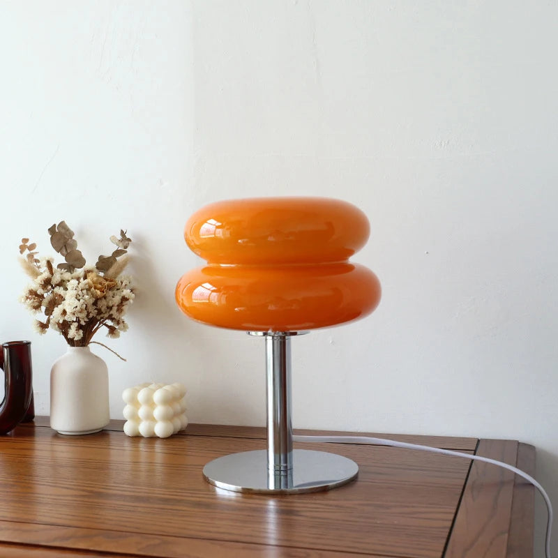 Macaron Kleur Tafellamp met Dimbare Verlichting – 28 cm Hoog, Ideaal voor Woonkamer en Slaapkamer
