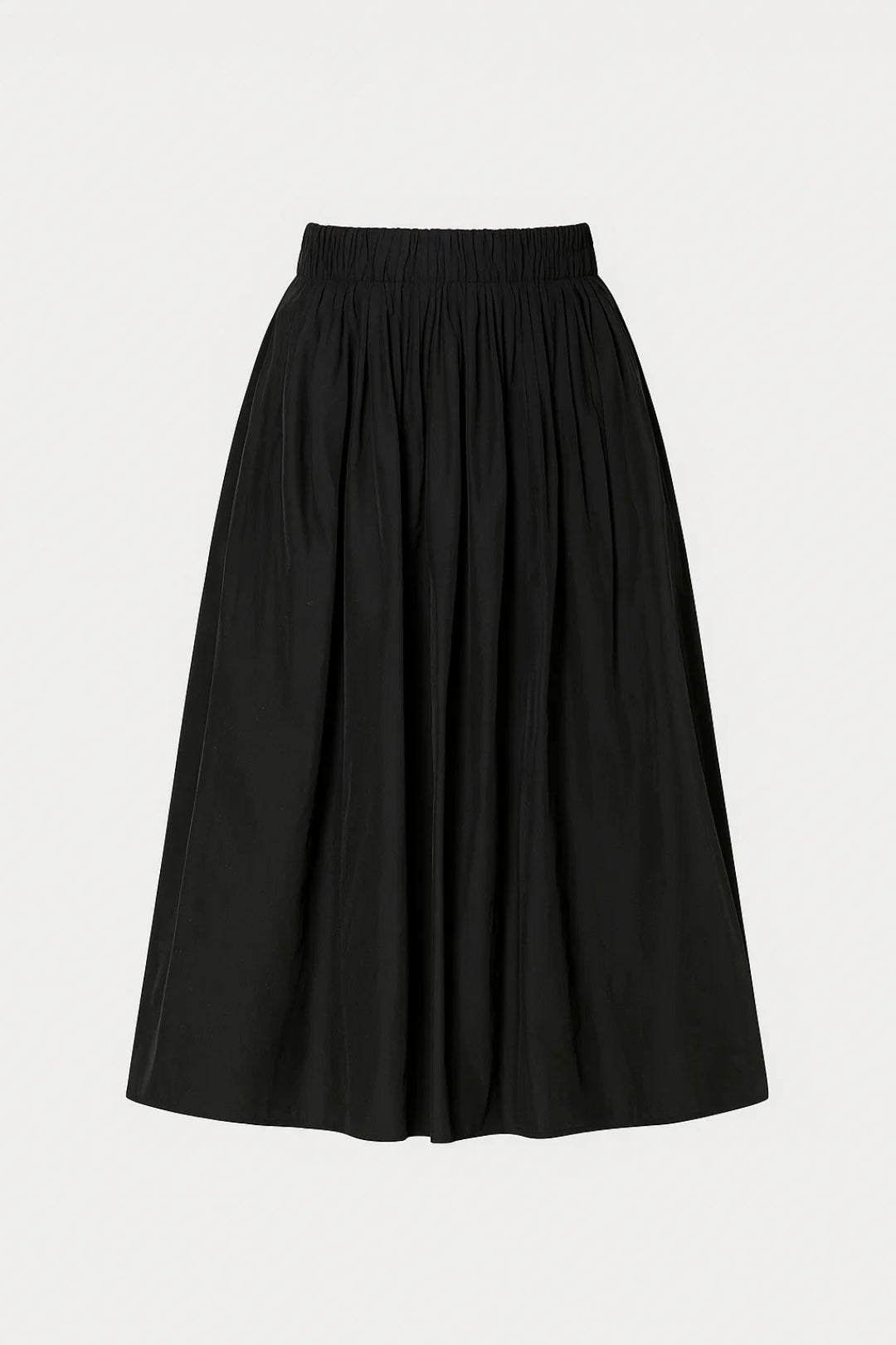 Dames midi rok – geplooid, A-lijn, elastische taille, zomer