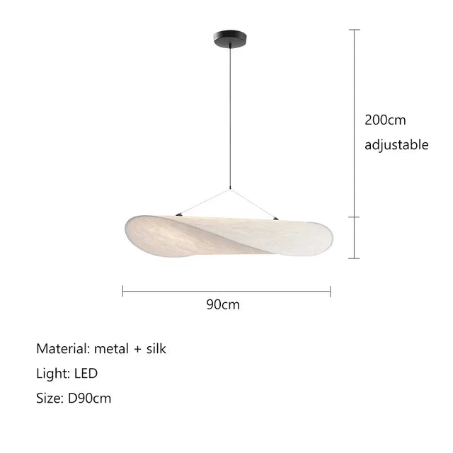LumaVela Handgemaakte Organische Hanglamp – Design Verlichting van Textiel
