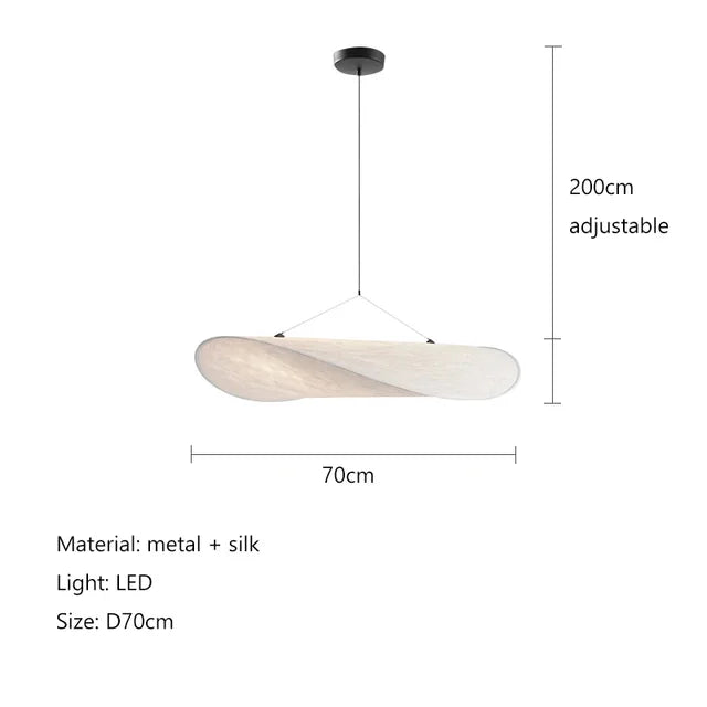 LumaVela Handgemaakte Organische Hanglamp – Design Verlichting van Textiel