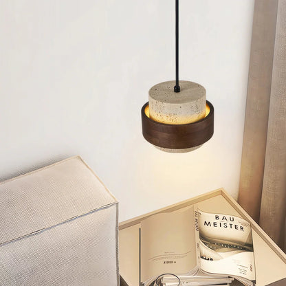 Walnut Stone Hanglamp – Natuurlijke Elegantiek met Moderne Uitstraling