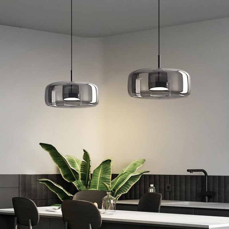 Luminara | Elegant Minimalist Glass Hanglamp voor Woonkamer en Eetkamer 3