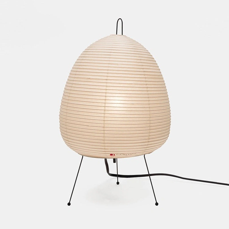 WabiSabiGlow | Elegant Retro Rice Paper Bedside Lamp 2